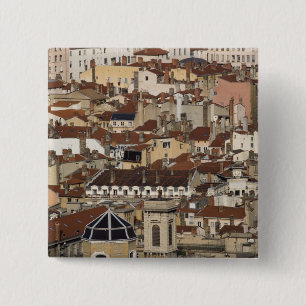 Lyon, France 15 Cm Square Badge