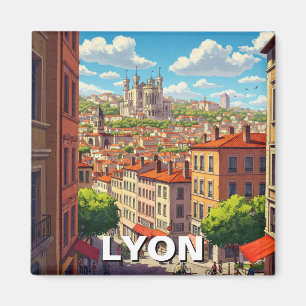 Lyon France Basilica Travel Magnet