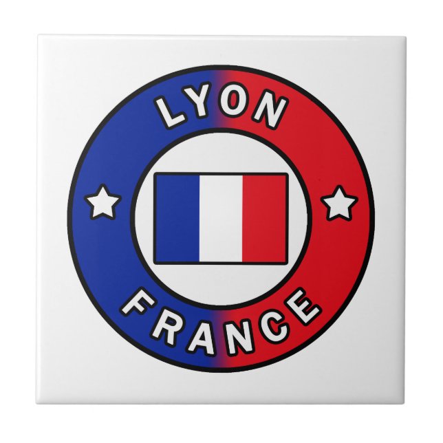 Lyon France Ceramic Tile (Front)