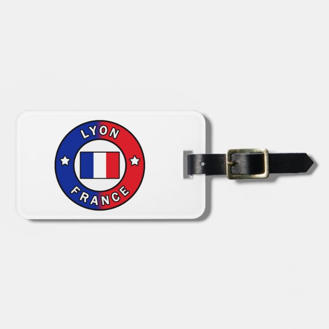 Lyon France Luggage Tag (Front Horizontal)