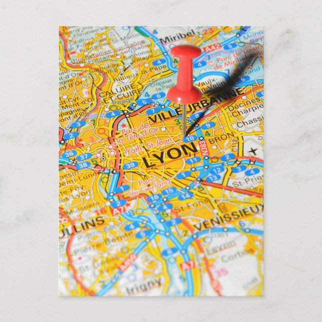 Lyon, France Postcard (Front)