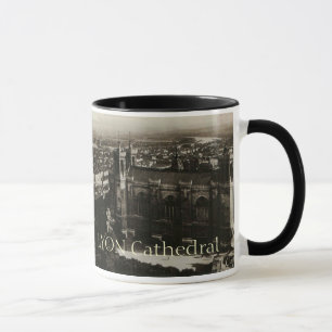 Lyon France Postcard Basilica of Fourviere Mug