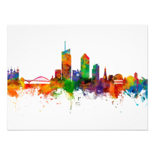 Lyon France Skyline Photo Print