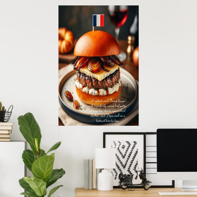 Lyon Luxe Burger 24x36 Poster (Home Office)