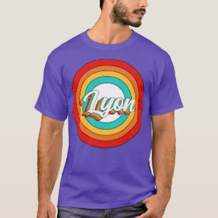 Lyon Name Shirt Vintage Lyon Circle
