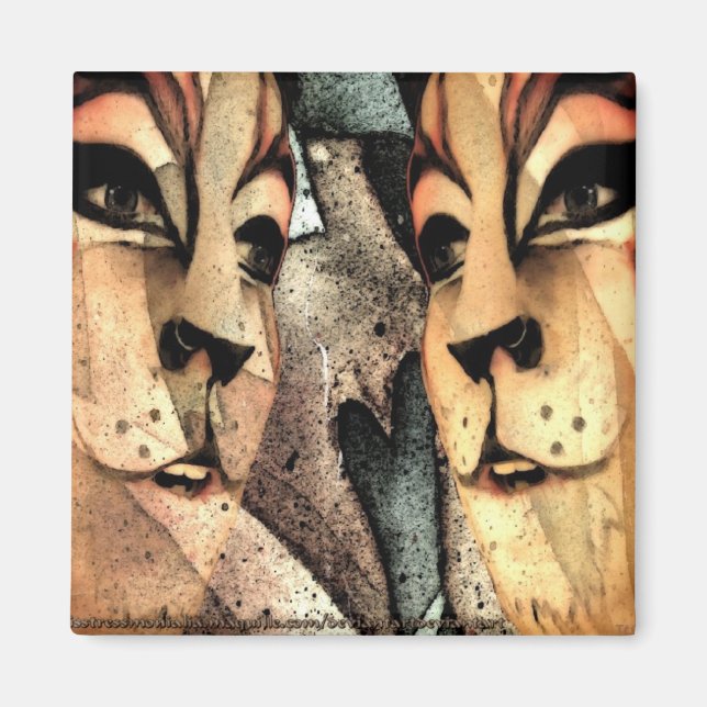 Lyon of the Jungle Magnet (Front)