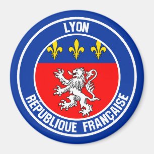 Lyon Round Emblem Magnet