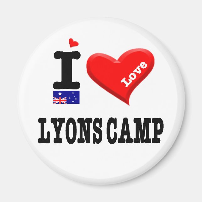 LYONS CAMP - I Love Magnet (Front)