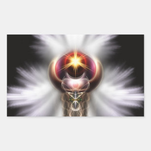 Lypidian II Fractal Art Rectangular Sticker
