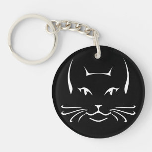 Lyra the Cat Dark Keychain