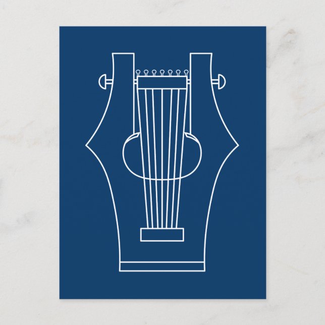Lyre (lyra) - Ancient Greek Instrument Postcard (Front)