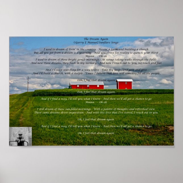 Lyric Poster - The Dream Again (Front)