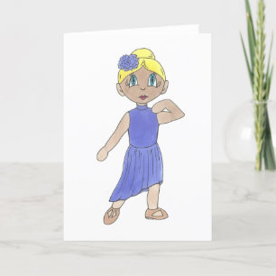 Lyrical Dancer Modern Dance Teacher Recital Thank You Card