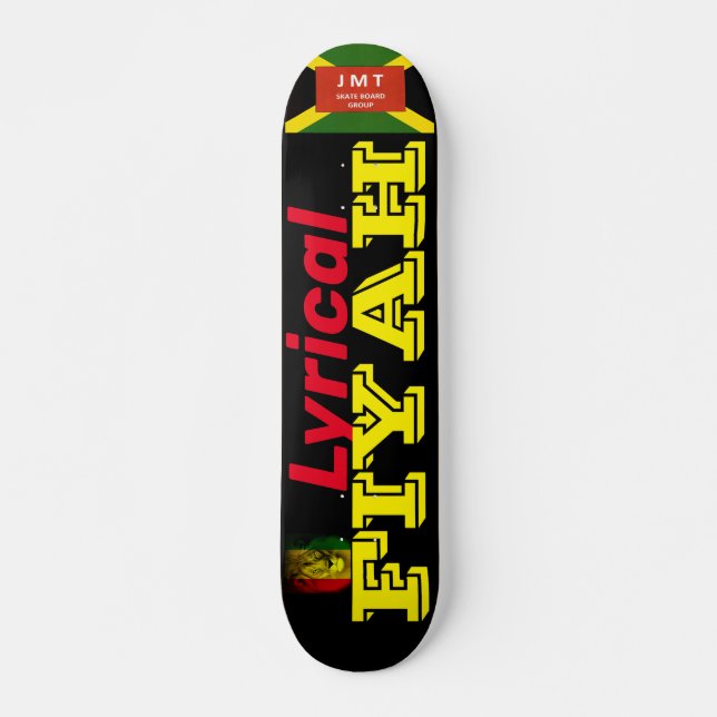 LYRICAL FIYAH  Skateboard, 7¾" Deck Skateboard (Front)