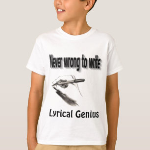 Lyrical t-shirts