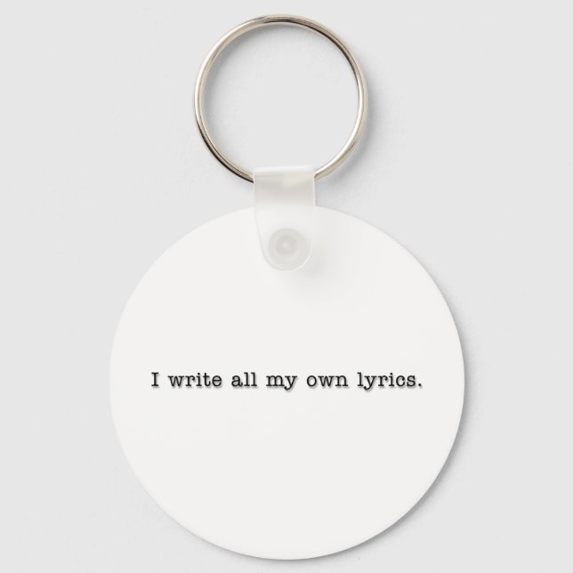 Lyrics Key Ring (Front)