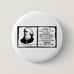 Lysander Spooner 6 Cm Round Badge