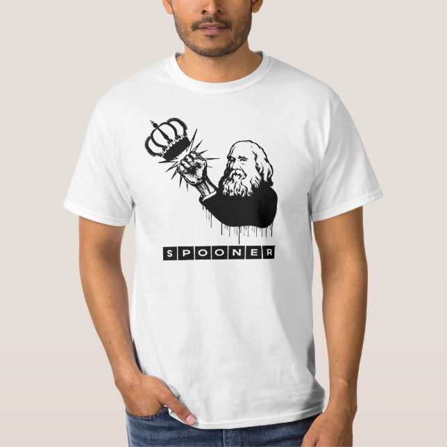 LYSANDER SPOONER NO MASTERS T-Shirt (Front)