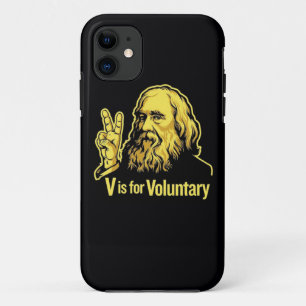 Lysandor Spooner Peace Sign iPhone 11 Case