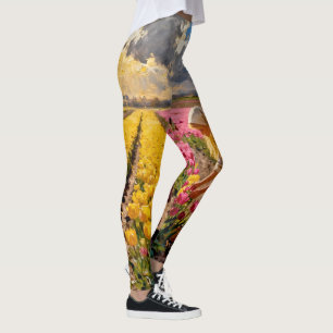 “Lysbeth in the Amber Light” - A Dutch Landscape Leggings