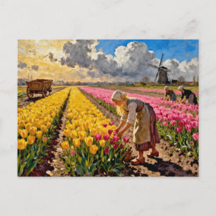 “Lysbeth in the Amber Light” - A Dutch Landscape Postcard