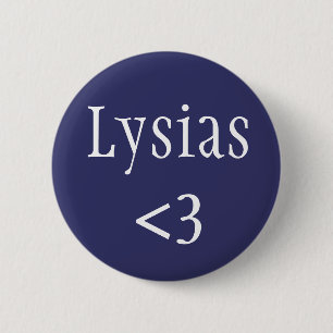 Lysias Ancient Greek writer 6 Cm Round Badge