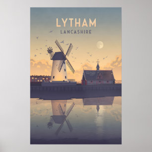 Lytham Lancashire Travel Poster