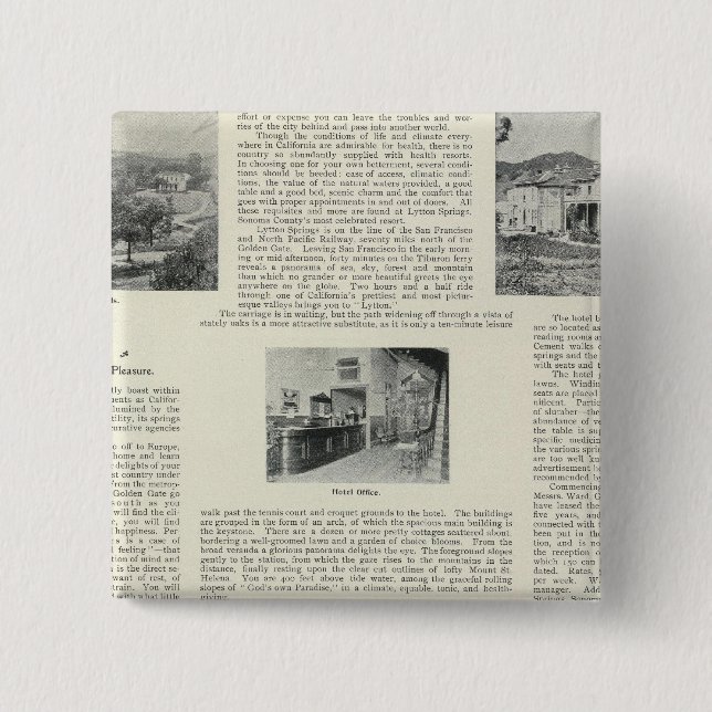 Lytton Springs, California 15 Cm Square Badge (Front)