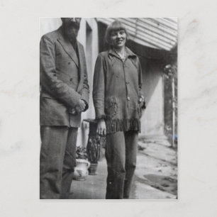 Lytton Strachey and Iris Tree Postcard