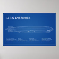 LZ 127 Graf Zeppelin - Airship Blueprint Plans AD