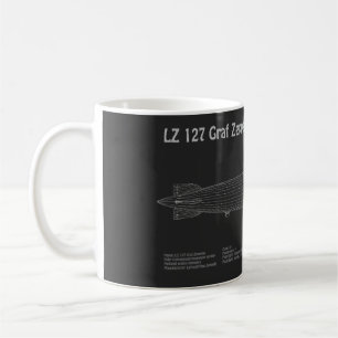 LZ 127 Graf Zeppelin - Airship Blueprint Plans PD Coffee Mug