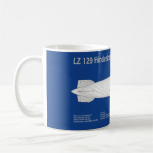 LZ 129 Hindenburg - Airship Blueprint Plans ABD Coffee Mug
