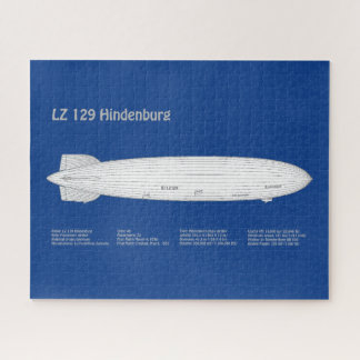 LZ 129 Hindenburg - Airship Blueprint Plans ABD Jigsaw Puzzle