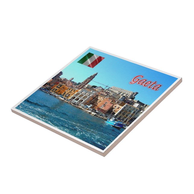 LZO003 GAETA MEDIEVAL, Lazio, Italy, Ceramic Tile (Side)