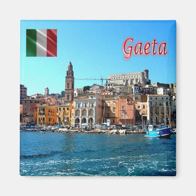 LZO003 GAETA MEDIEVAL, Lazio, Italy, Fridge Magnet (Front)