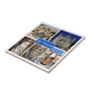 LZO004 THE VATICAN, Lazio, Italy, Ceramic Tile