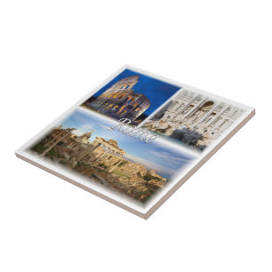 LZO005 ROME, Mosaic, Lazio, Italy, Ceramic Tile