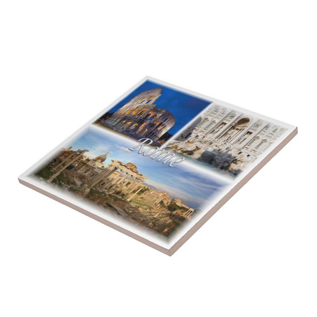 LZO005 ROME, Mosaic, Lazio, Italy, Ceramic Tile (Side)