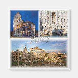 LZO005 ROME, Mosaic, Lazio, Italy, Fridge Magnet