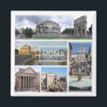 LZO006 ROME, Mosaic, Lazio, Italy, Fridge Magnet<br><div class="desc">Here you will find the souvenir of your vacation. This category contains fridge magnets of many locations in Italy, Roma. (LZO006 ROME, Mosaic, Lazio, Italy, Fridge Fridge magnet). Amaze friends and related with the unique memories from your great trip. Try us. #LeoPepeDesign - colosseum and arch of constantine, pantheon fontana...</div>