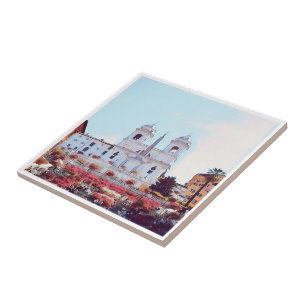 LZO007 PIAZZA DI SPAGNA, ROME, Italy, Ceramic Tile