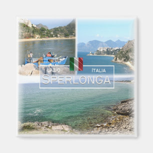LZO017 SPERLONGA, Mosaic, Lazio, Italy, Fridge Magnet