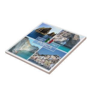 LZO019 PONZA, Mosaic, Lazio, Italy, Ceramic Tile