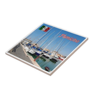 LZO023 FIUMICINO Port, Italy, Ceramic Tile