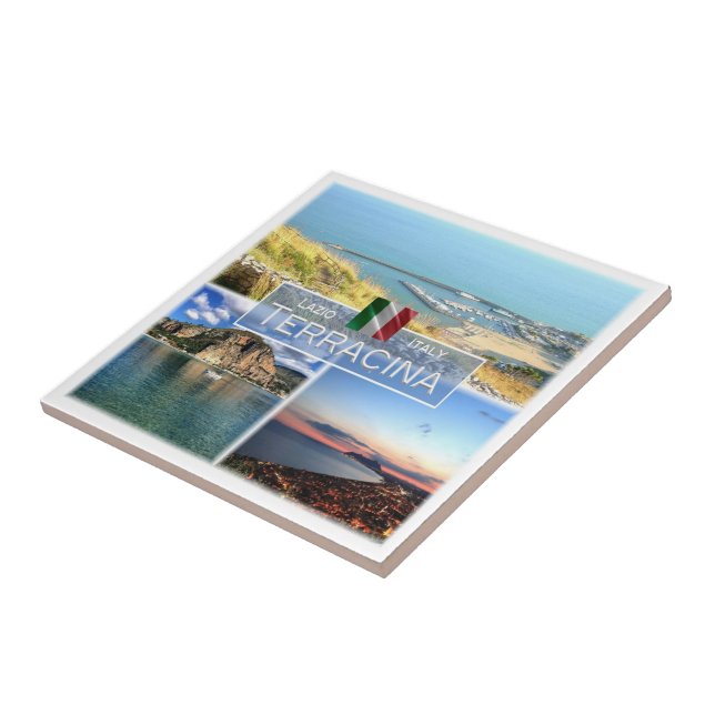 LZO029 TERRACINA, Mosaic, Lazio, Italy, Ceramic Tile (Side)