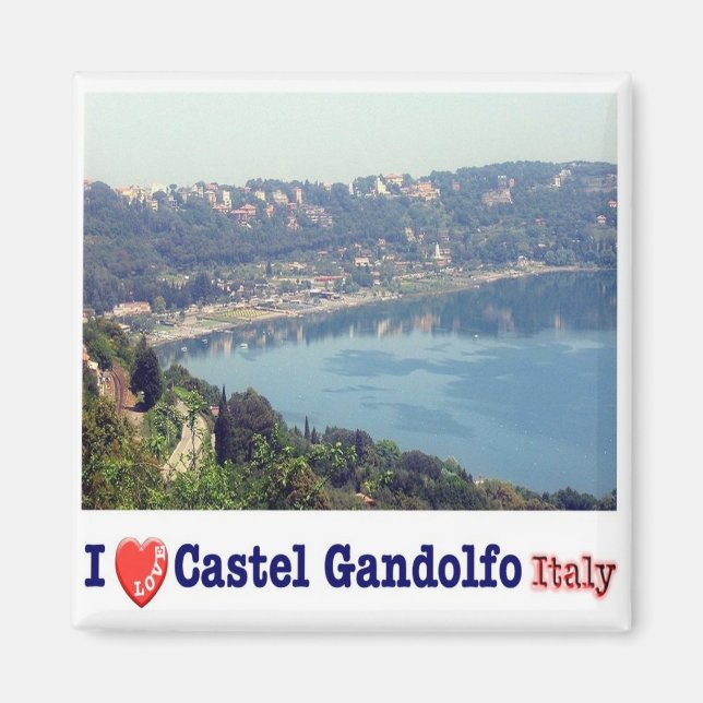 LZO038 CASTEL GANDOLFO I Love, Lazio, Fridge Magnet (Front)