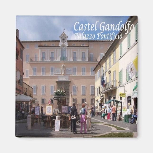 LZO040 CASTEL GANDOLFO, Papal Palace, Fridge Magnet (Front)