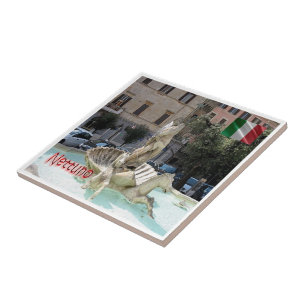 LZO043 NETTUNO, Fountain, Italy, Ceramic Tile