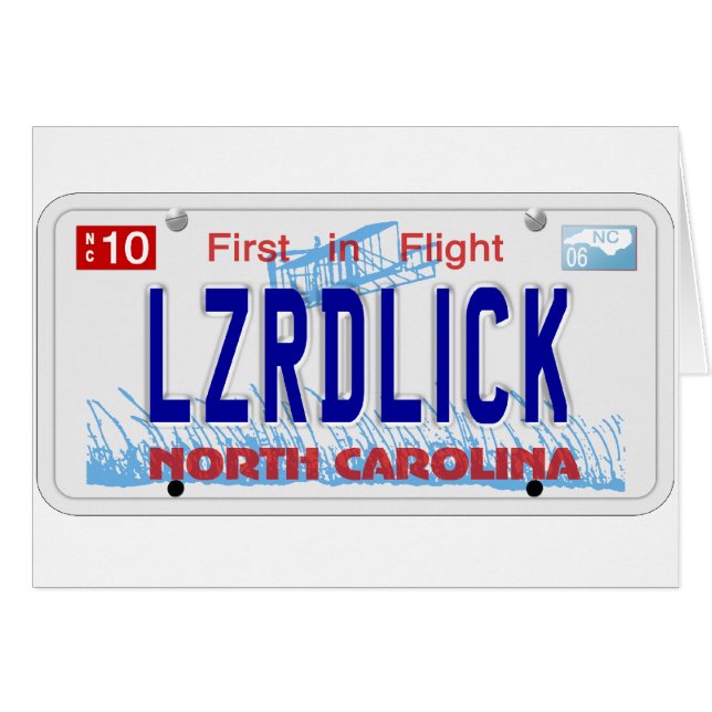 LZRDLICK NC Plate (Front Horizontal)