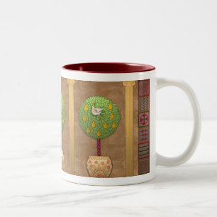 M009 Partridge in a Pear Tree Two-Tone Coffee Mug
